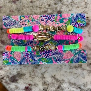 New Lilly Pulitzer set of 3 bracelets